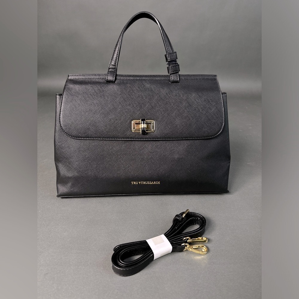 Tru Trussardi  Borsa Donna Bag Women's Black Square with tag